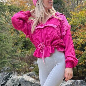 Free People Movement Pink Windbreaker Jacket – Women’s XS
